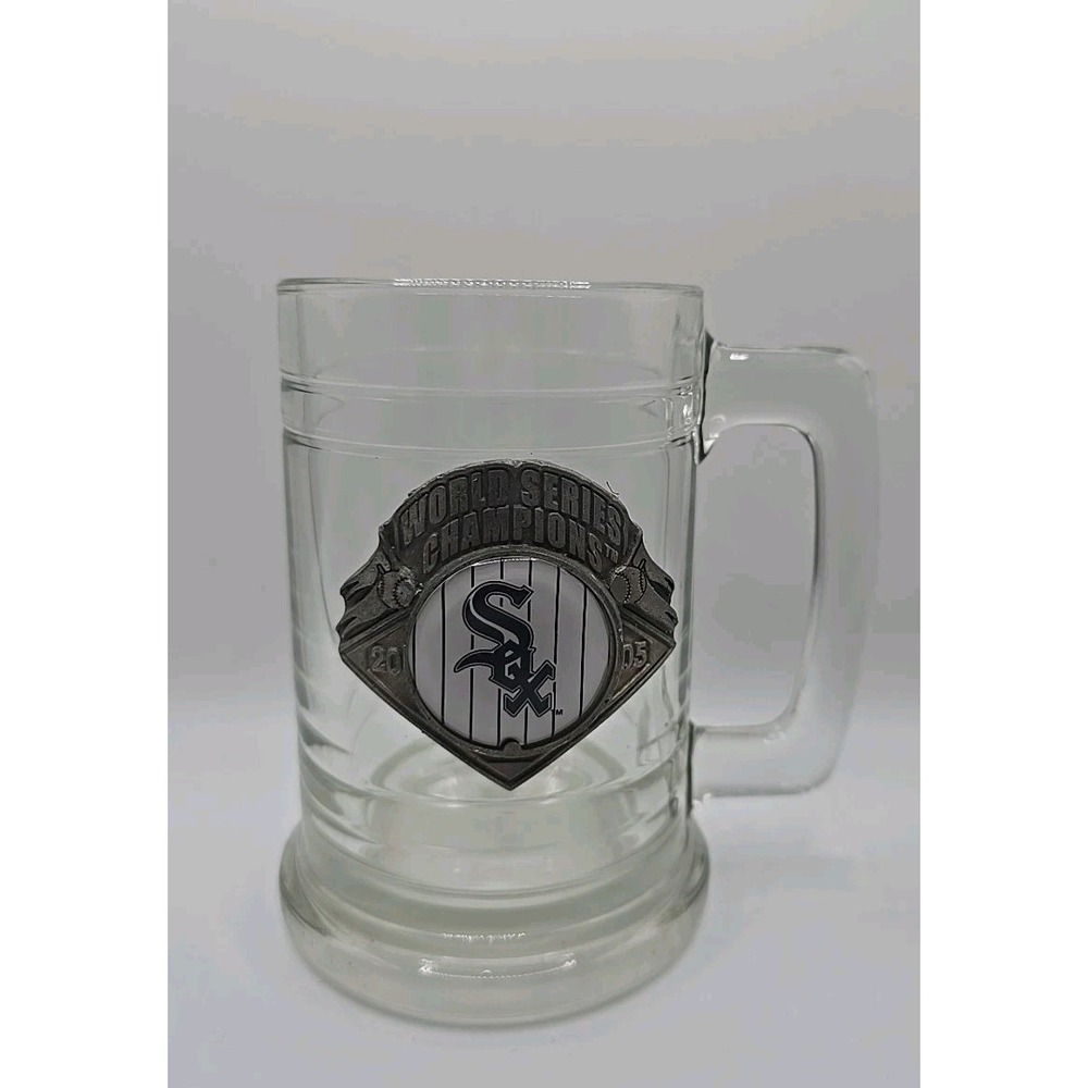 World Series Champions White Sox Baseball 2005 Glass Stein Beer Mug SPORTS 16OZ